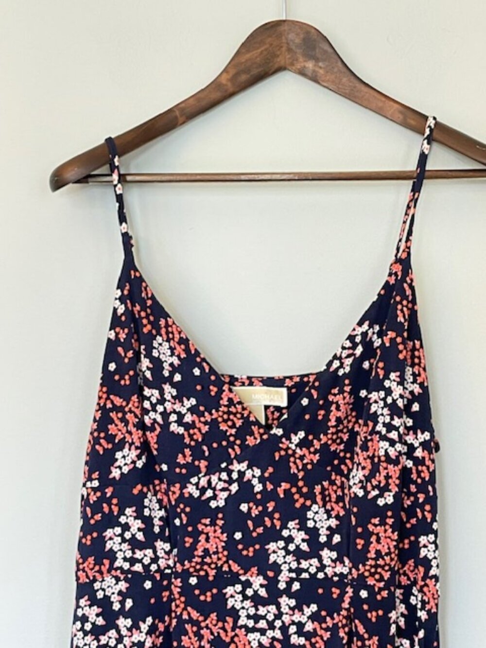 Michael Kors Bloom Ditsy Floral Stretch Knit Maxi Sun Dress Casual Or Formal XL - Picture 3 of 8